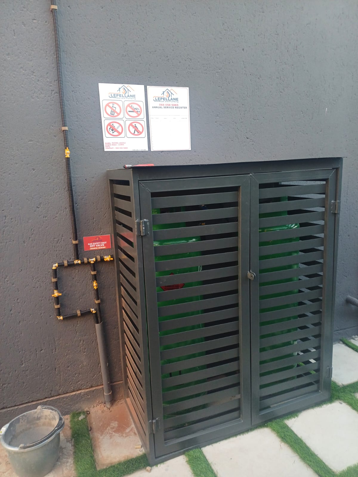 Gas installation