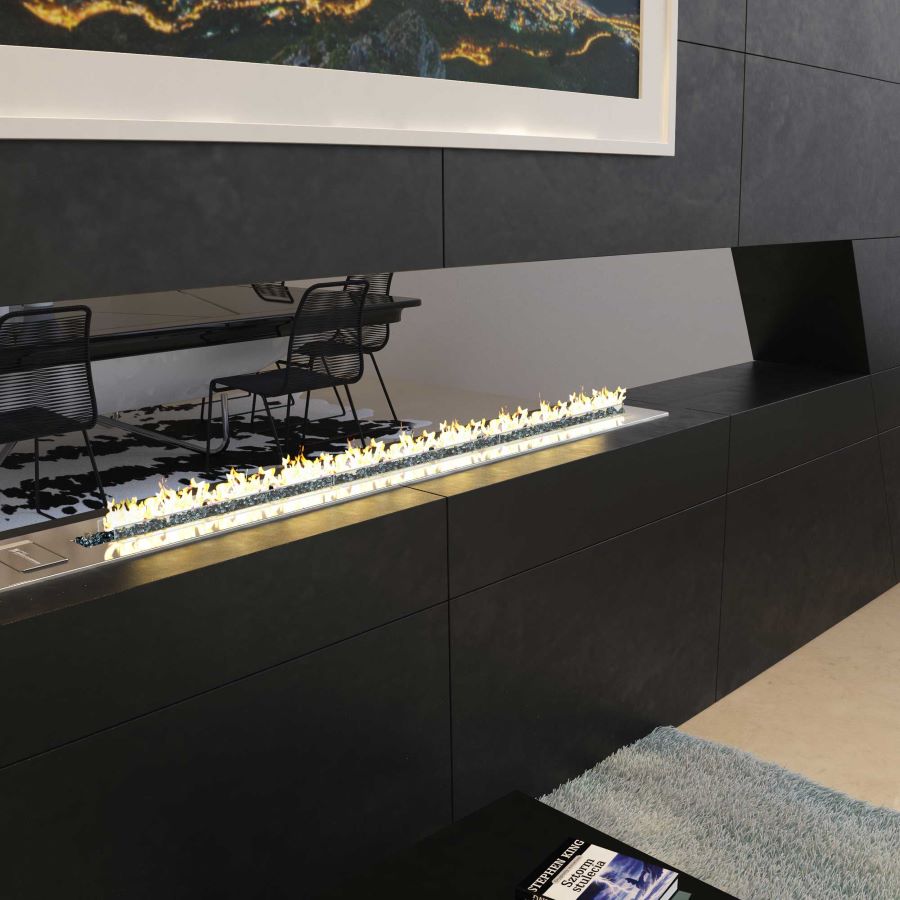 Gas Fireplace Feature Wall